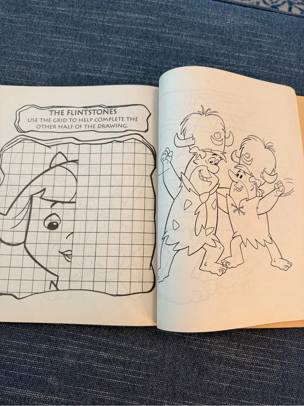 Vintage 1994 Flintstones Coloring Activity Book Fred Wilma Pebbles Barney
